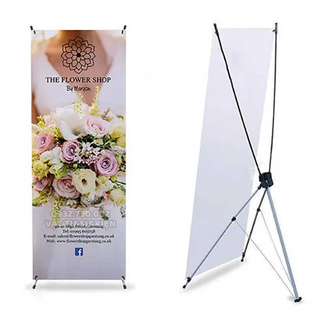 Standee Chữ X Cường Lực Sắt Dày, Nặng 80x180cm