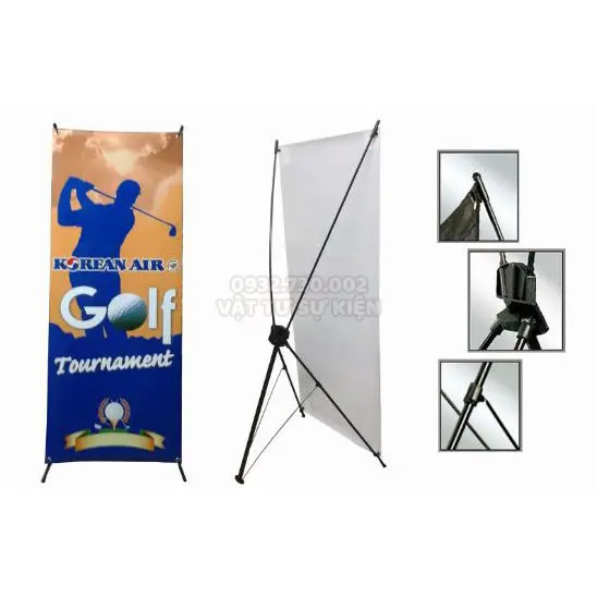 Standee Treo Banner chữ X HaHa 0.6mx1.6m