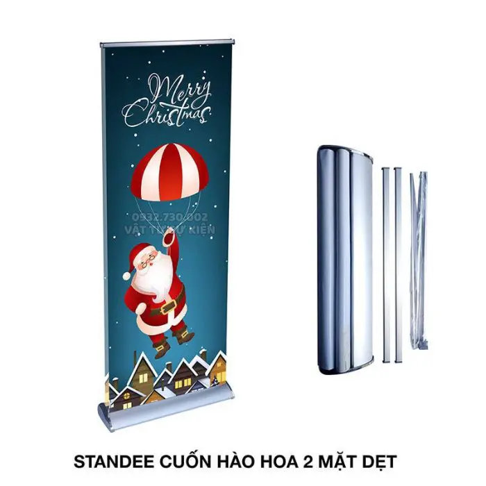 Khung Standee Cuốn Hào Hoa 2 Mặt Nhôm Dẹt